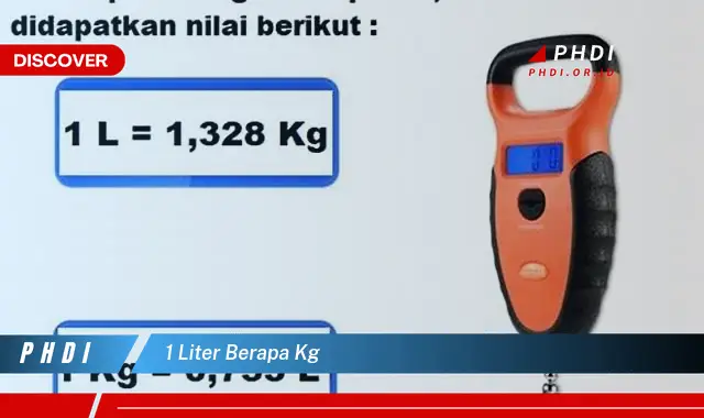 1 liter berapa kg