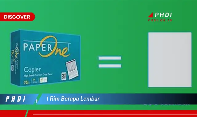 1 rim berapa lembar