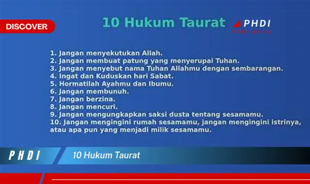 10 hukum taurat