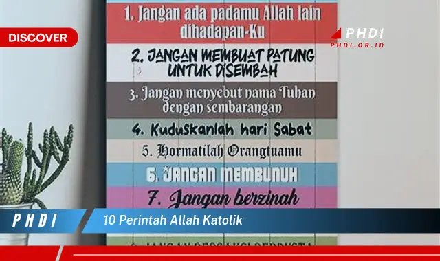 10 perintah allah katolik