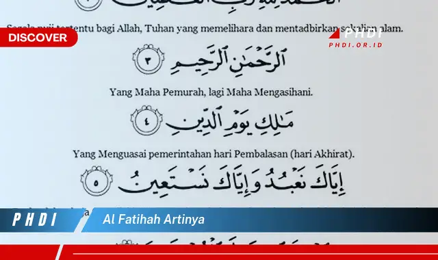 al fatihah artinya