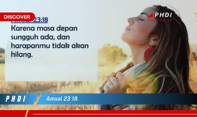 amsal 23 18