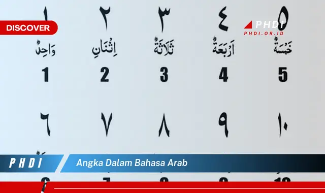 angka dalam bahasa arab