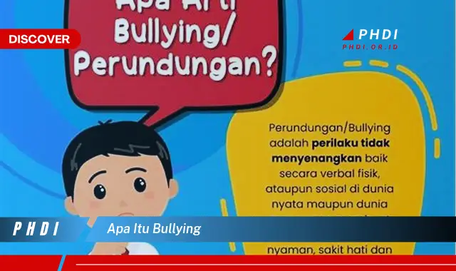 apa itu bullying