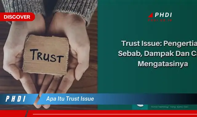 apa itu trust issue