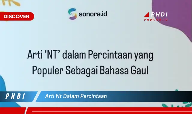 arti nt dalam percintaan