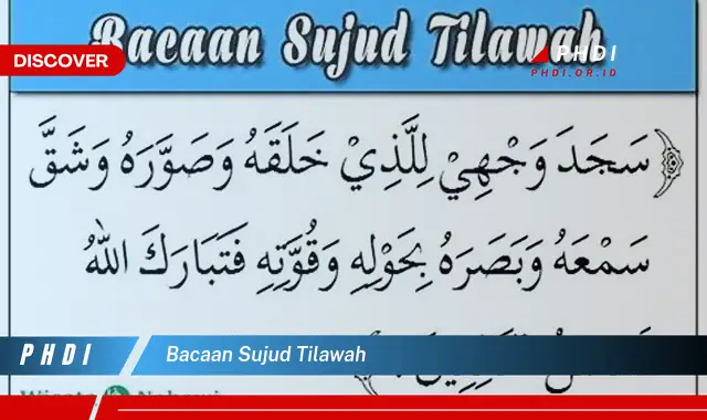 bacaan sujud tilawah