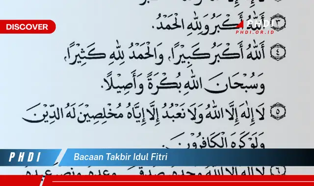 bacaan takbir idul fitri