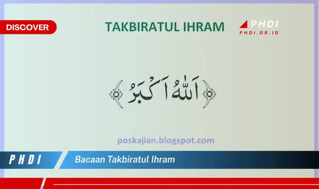 bacaan takbiratul ihram