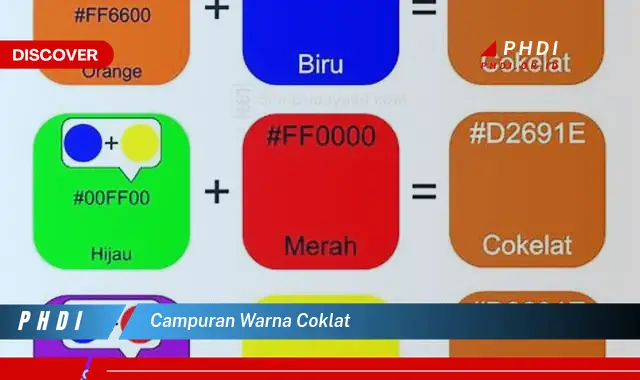 campuran warna coklat