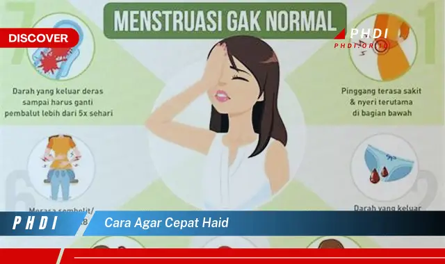 cara agar cepat haid