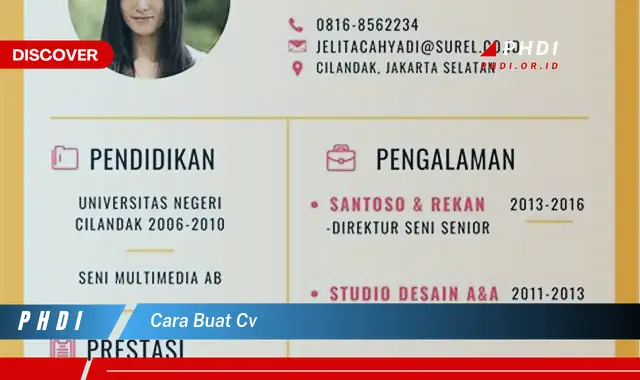 cara buat cv