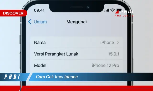 cara cek imei iphone