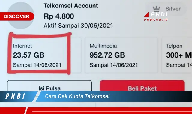 cara cek kuota telkomsel