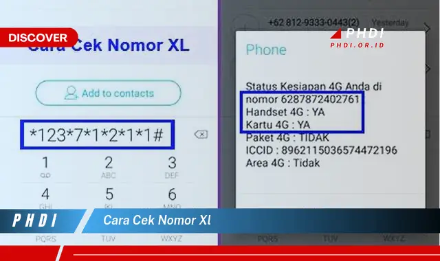 cara cek nomor xl