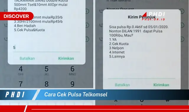 cara cek pulsa telkomsel