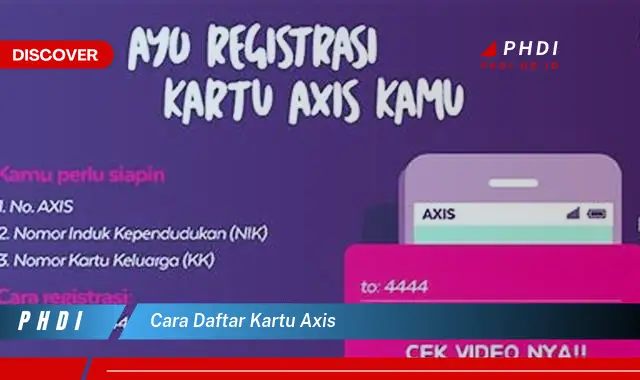 cara daftar kartu axis