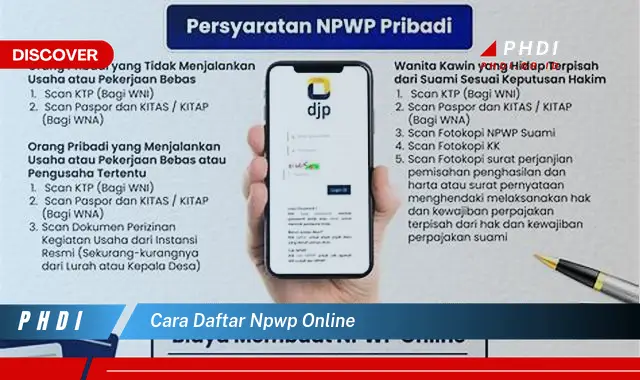 cara daftar npwp online