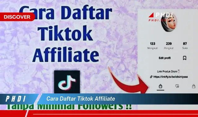 cara daftar tiktok affiliate