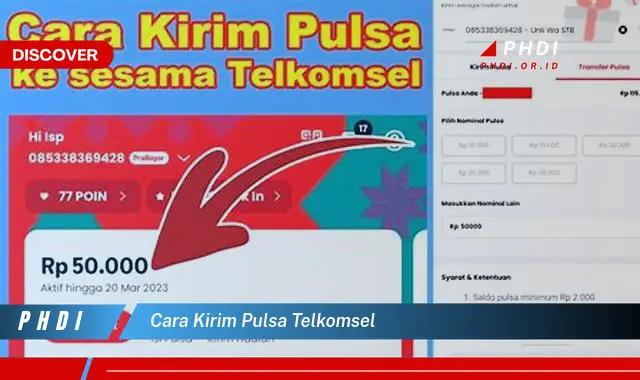 cara kirim pulsa telkomsel