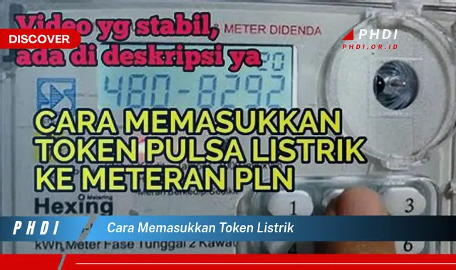 cara memasukkan token listrik