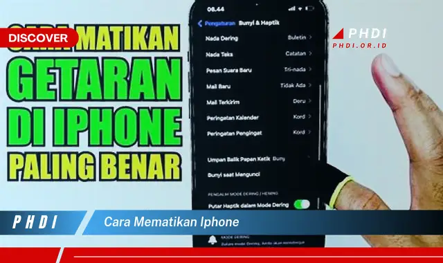 cara mematikan iphone