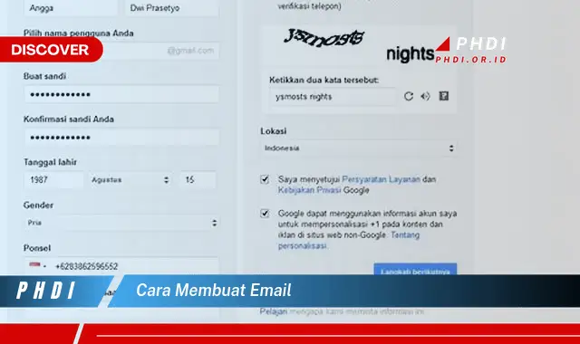 cara membuat email