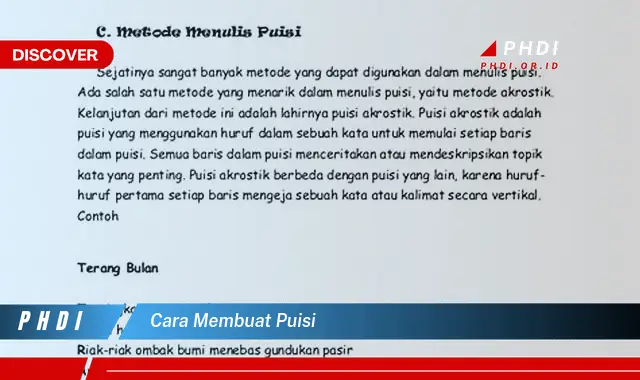 cara membuat puisi