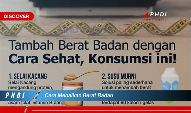 cara menaikan berat badan