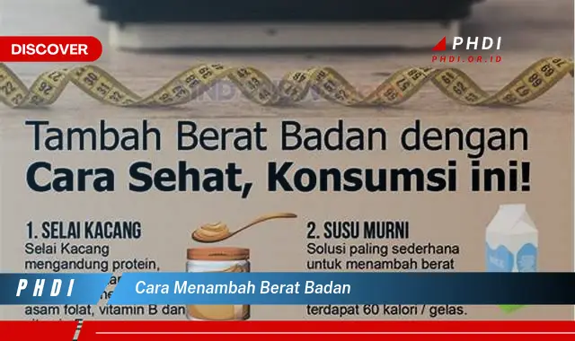 cara menambah berat badan