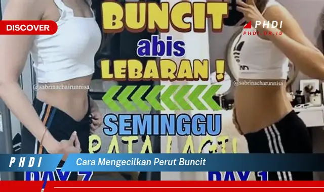 cara mengecilkan perut buncit