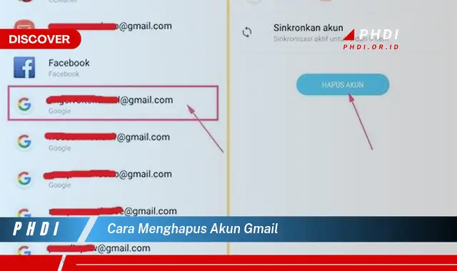 cara menghapus akun gmail