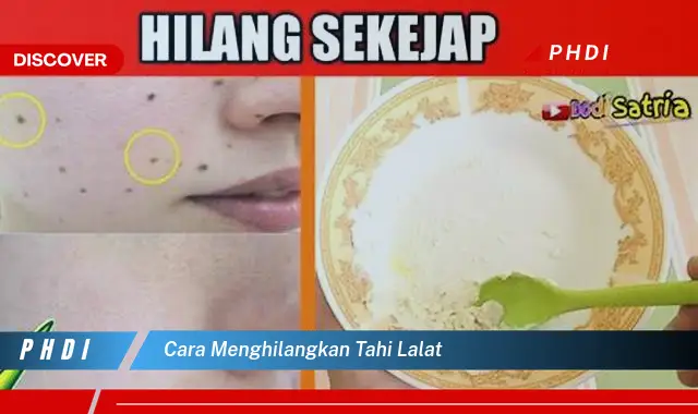 cara menghilangkan tahi lalat