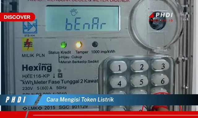 cara mengisi token listrik