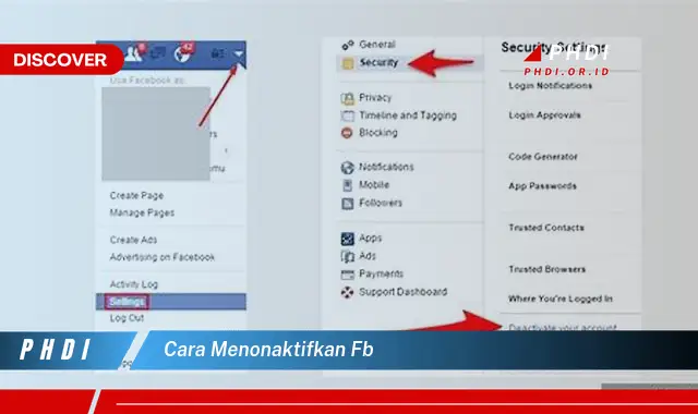 cara menonaktifkan fb