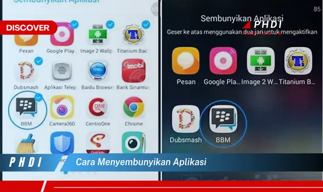 cara menyembunyikan aplikasi