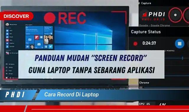 cara record di laptop