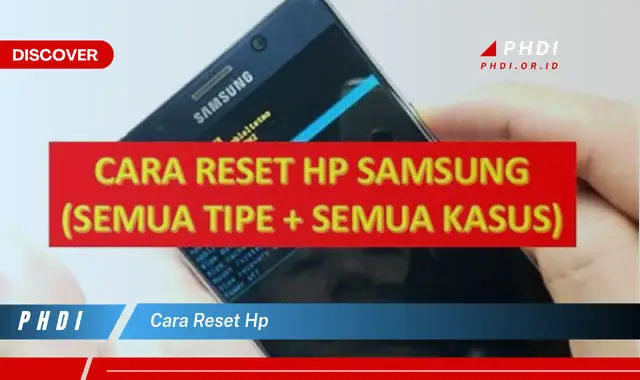 cara reset hp