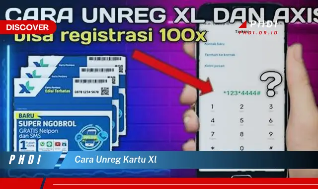 cara unreg kartu xl