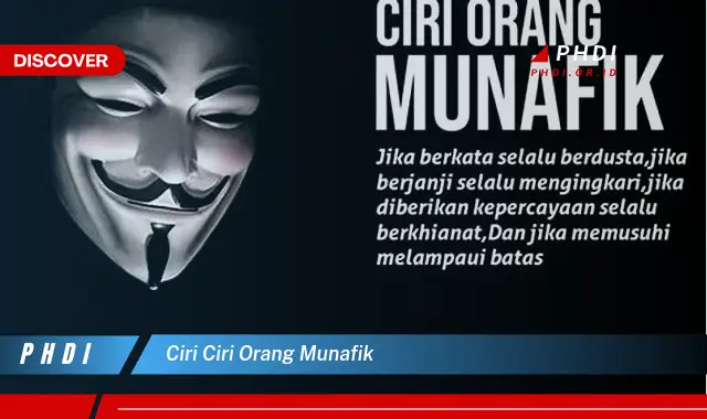 ciri ciri orang munafik