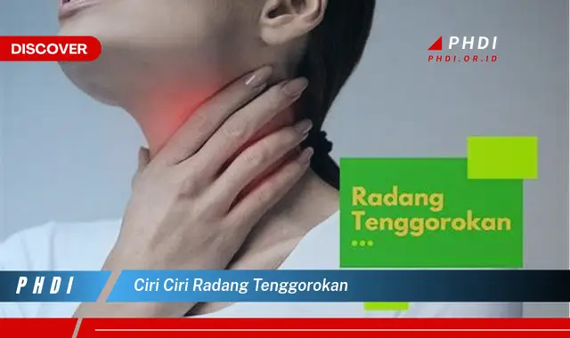 ciri ciri radang tenggorokan