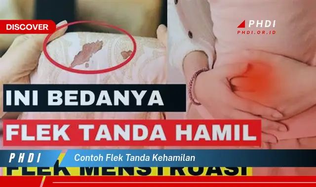 contoh flek tanda kehamilan