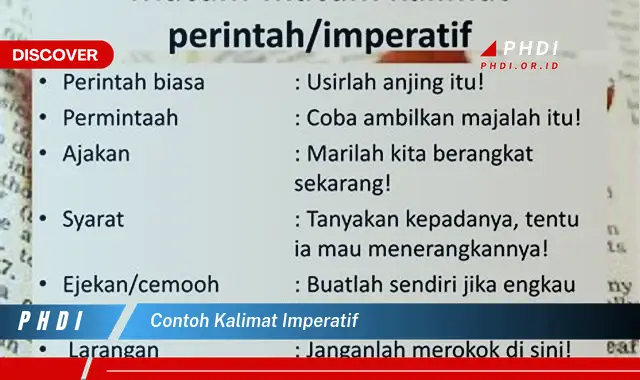 contoh kalimat imperatif