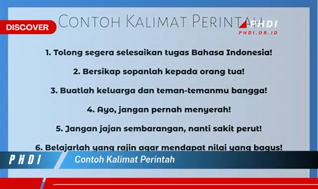 contoh kalimat perintah