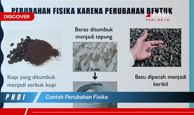 contoh perubahan fisika