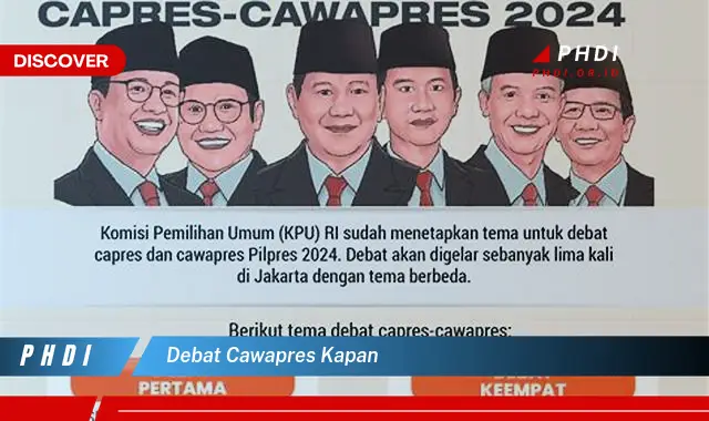 debat cawapres kapan