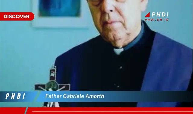 Intip Rahasia Father Gabriele Amorth yang Jarang Diketahui