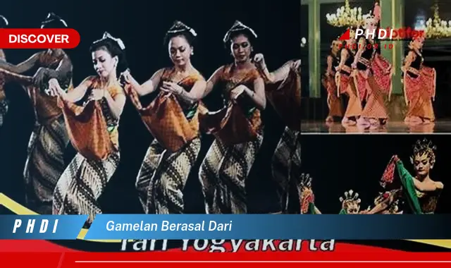 gamelan berasal dari