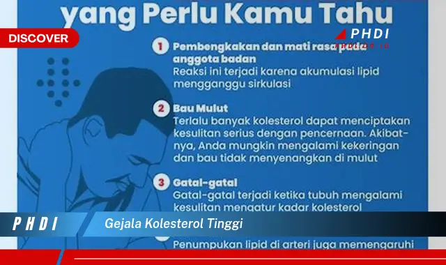 gejala kolesterol tinggi