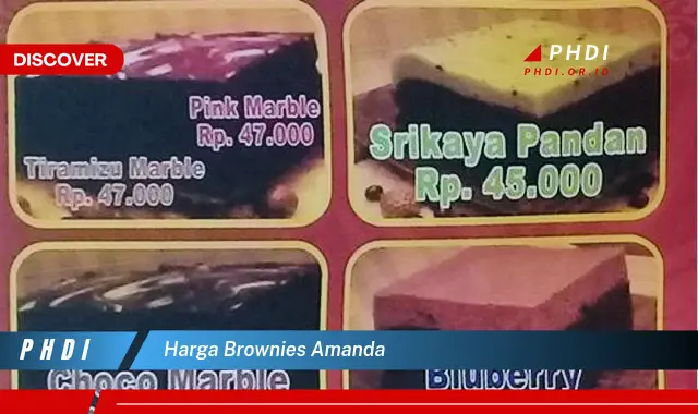 harga brownies amanda